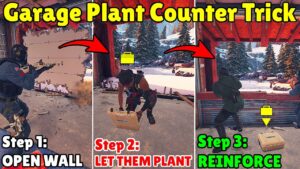 *555 IQ* Bait Trick To Counter ALL Garage Plant/Push In Rainbow Six Siege Crystal Guard