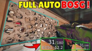 *Fully Automatic + Unlimited Bullets* BOSG Destroying Everything In 0.1 Second - Rainbow Six Siege