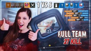 La RAGAZZA più FORTE d' Italia CLUTCH 1VS5  con Gridlock e 27 KILL - Rainbow Six