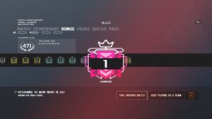 The life of a Champion in Rainbow Six Siege