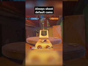 Reason why you must shoot default cams. - Rainbow Six Siege #shorts #rainbowsixsiege