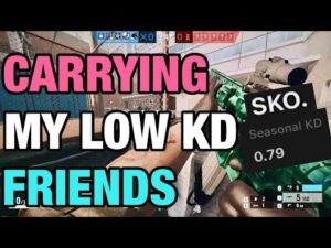 CARRYING My LOW KD Friends - Rainbow Six Siege