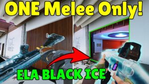 *NEW* Ela BLACK ICE + Open FULL Wall With ONE Melee Only - Rainbow Six Siege