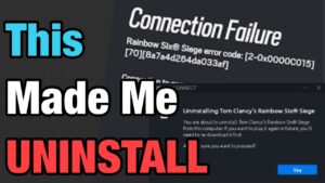 Uninstalling Rainbow Six Siege...