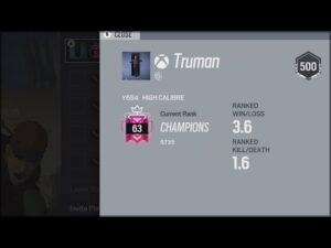 What a level 500 Champion looks like - Rainbow Six Siege Xbox