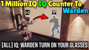 1 MILLION IQ *TEXT CHAT* Bait Trick To Counter Warden - Rainbow Six Siege Vector Glare