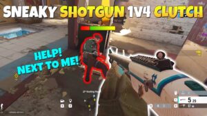 The Sneaky Shotgun 1v4 Clutch - Rainbow Six Siege