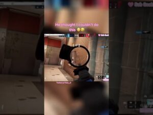 eGirl Clutches?!😮 Rainbow Six Siege Girl💗 #shorts