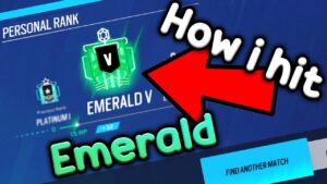 how i got the new EMERALD rank in rainbow six siege
