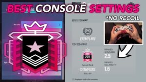 THE BEST SETTINGS TO USE FOR NO RECOIL AIM (PS5/XBOX) - Rainbow Six Siege Console Ranked Solar Raid
