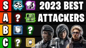 Complete Attacker Tier List for 2023 - Rainbow Six Siege 2023