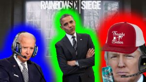 Obama Watches over Trump and Biden while they play Rainbow Six Siege...