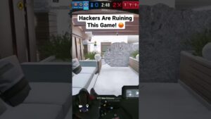 Playing Against Hackers in R6 Siege 🤬 #shorts #rainbowsixsiege