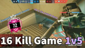 The 1v5 Overtime Match Point with 16 Kills - Rainbow Six Siege Champion Operation Commanding Force