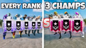 3 Champs vs 5 of EVERY RANK Till They Lose In Rainbow Six Siege