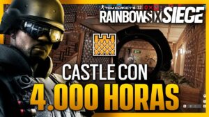 ASÍ JUEGA un CASTLE con 4.000 HORAS en R6 | Caramelo Rainbow Six Siege Gameplay Español