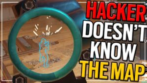 Blatant Hacker Doesn't Know The Map