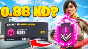 HOW DOES THE #1 CHAMPION HAVE A .88 KD......- RAINBOW SIX SIEGE