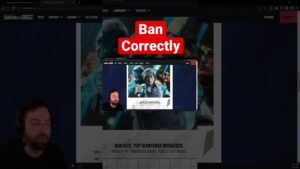 Start Banning CORRECTLY! - Rainbow Six Siege #shorts