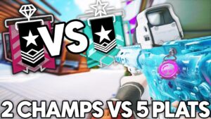 can 2 CHAMPIONS beat 5 PLATS in Rainbow Six Siege