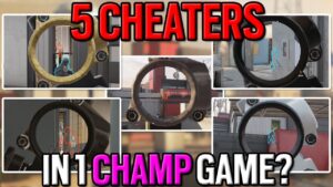 5 Cheaters In 1 Champ Lobby