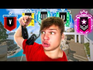 1v1 vs EVERY Rank But I Can't Use A Headset... (Rainbow Six Siege)