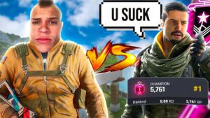 I 1v1'd A CARRIED Champion... (Rainbow Six Siege)