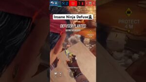 Insane Ninja Defuse in R6 Siege 😵 #shorts #rainbowsixsiege