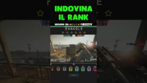 INDOVINA IL RANK SU RAINBOW SIX SIEGE #1 | #rainbowsixsiege #r6 #r6ita #reiziv #rainbowsixsiegeita
