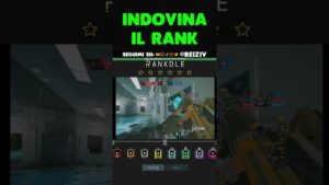 INDOVINA IL RANK SU RAINBOW SIX SIEGE #2 | #rainbowsixsiege #r6 #r6ita #reiziv #rainbowsixsiegeita