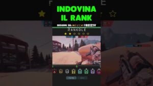 INDOVINA IL RANK SU RAINBOW SIX SIEGE #3 | #rainbowsixsiege #r6 #r6ita #reiziv #rainbowsixsiegeita