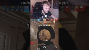 🤫😮💨INSANE CLUTCH in RAINBOW SIX SIEGE | #clutch #rainbowsixsiege #shorts