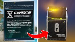 3x FREE BRAVO PACKS & 10,000 BP Points Compensation - Rainbow Six Siege