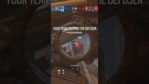 Double kill with the worst aim in the game #r6 #rainbowsixsiege #shortvideo #headshot #doublekill