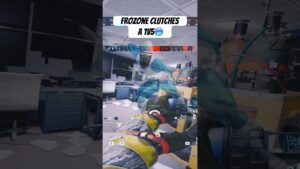 Frozone Clutches a 1v5 #rainbowsixsiege #shorts #tubarão