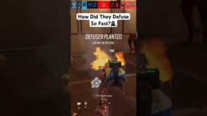 INSANE Ninja Defuse in R6 Siege 😎 #shorts #rainbowsixsiege