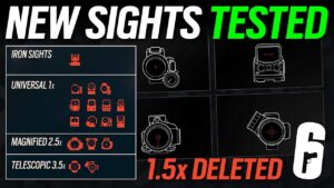 New Sights Tested - 1.5x REMOVED - 6News - Rainbow Six Siege - Scopes