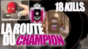 LA NOUVELLE ROUTE DU CHAMPION EN FACECAM JE FAIS 18 KILLS CONTRE UN HATER ! RAINBOW SIX SIEGE