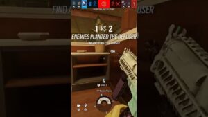 stupid #rainbowsixsiege clutch 1v5