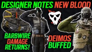 Deimos Buffed, Barbwire DMG Returns, Designer Notes - New Blood - 6News - Rainbow Six Siege