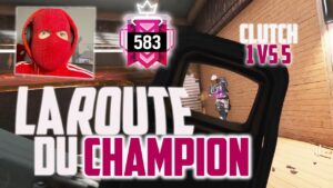 LA ROUTE DU CHAMPION AVEC MON CLUTCH 1 VS 5 HISTORIQUE EN FACECAM ! RAINBOW SIX SIEGE