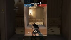 The timing in rainbow six is insane 😂 #rainbowsixsiege #rainbowsixsiegechampiongameplay #gaming