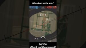 Tom Clancy’s rainbow six siege - Missed out on the ace with a sniper