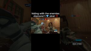 hiding with the enemy diamond 1 strat in #r6 #siege #rainbowsixsiege #shorts